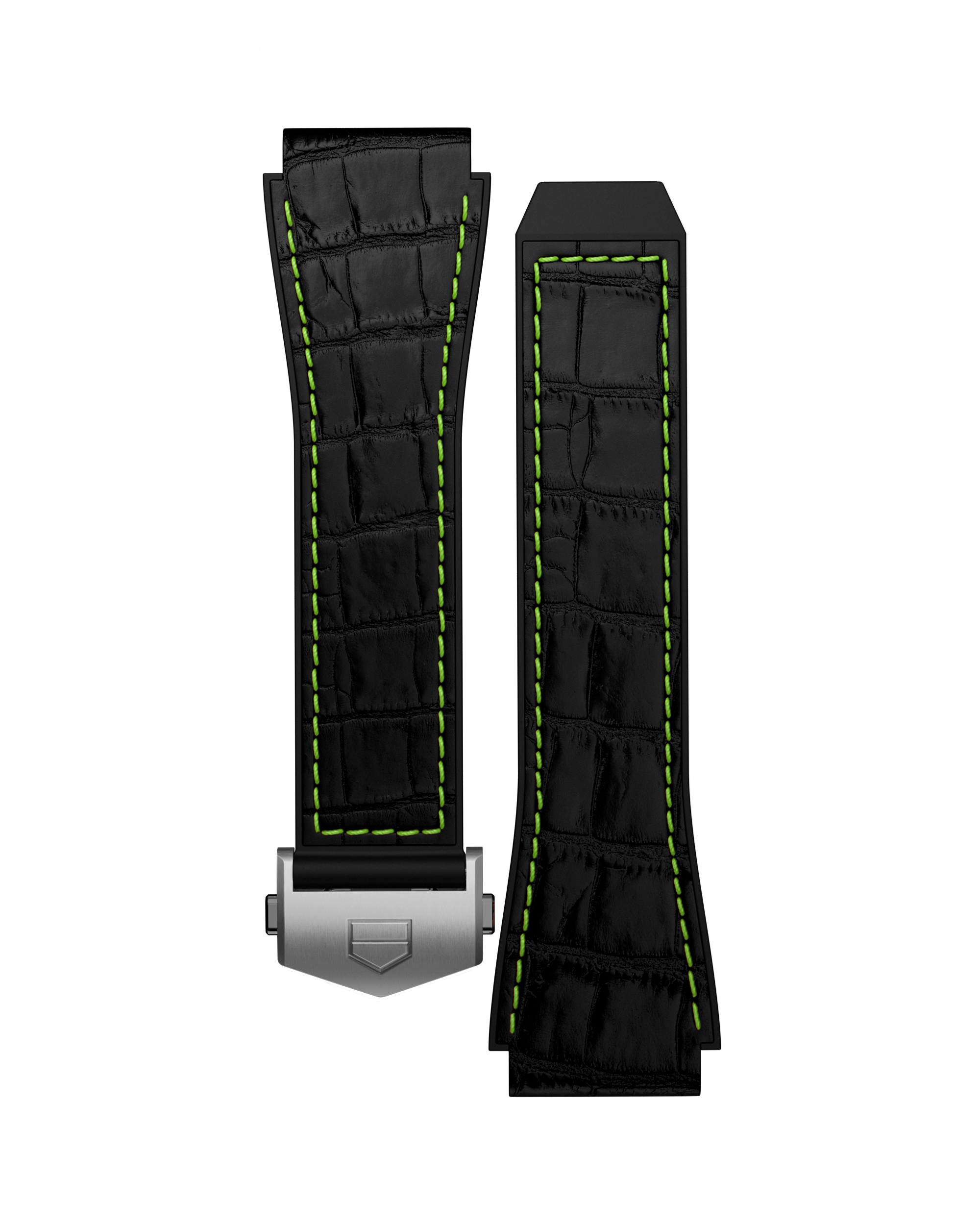 Black With a Touch of Lime Rubber Band Calibre E3