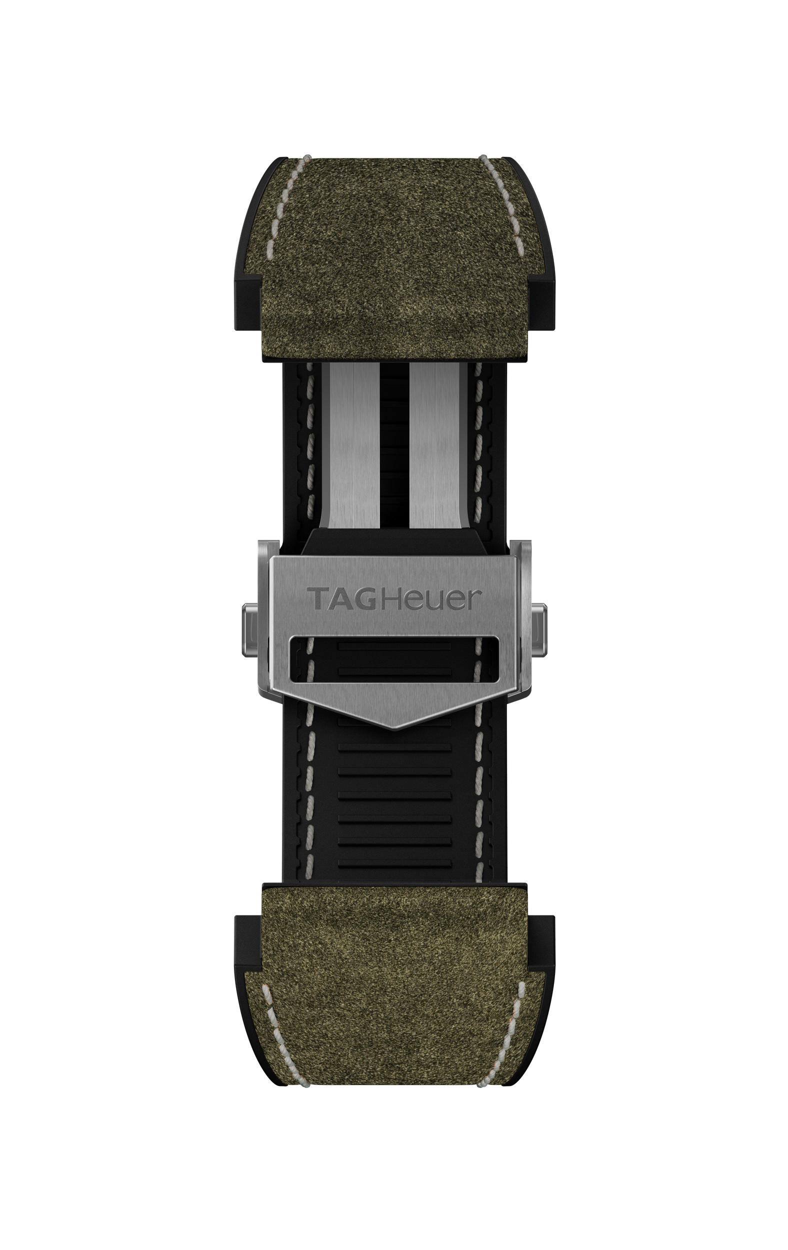 Green Rubber And Leather Band Calibre E3