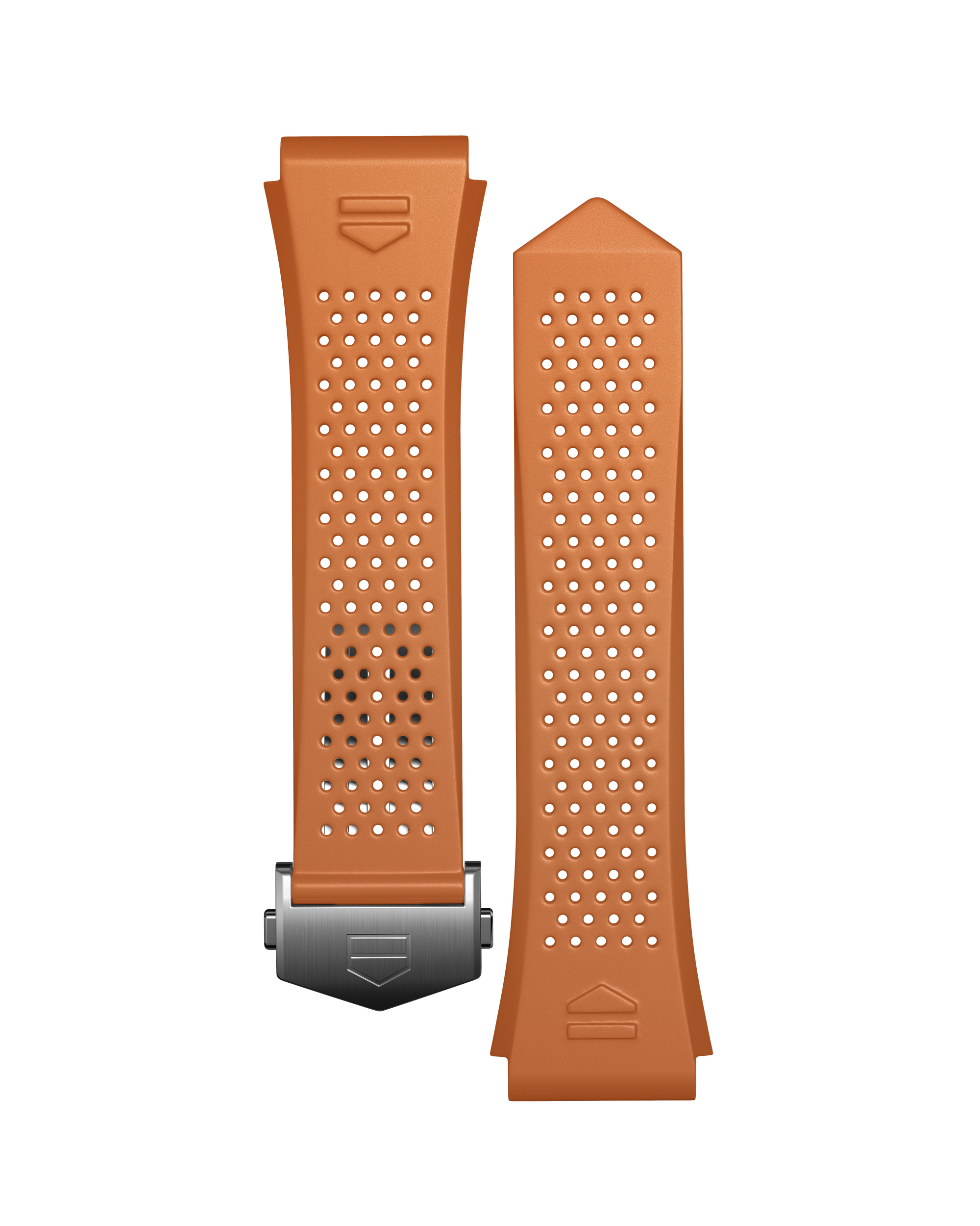 Orange Rubber Strap Calibre E4 45 mm
