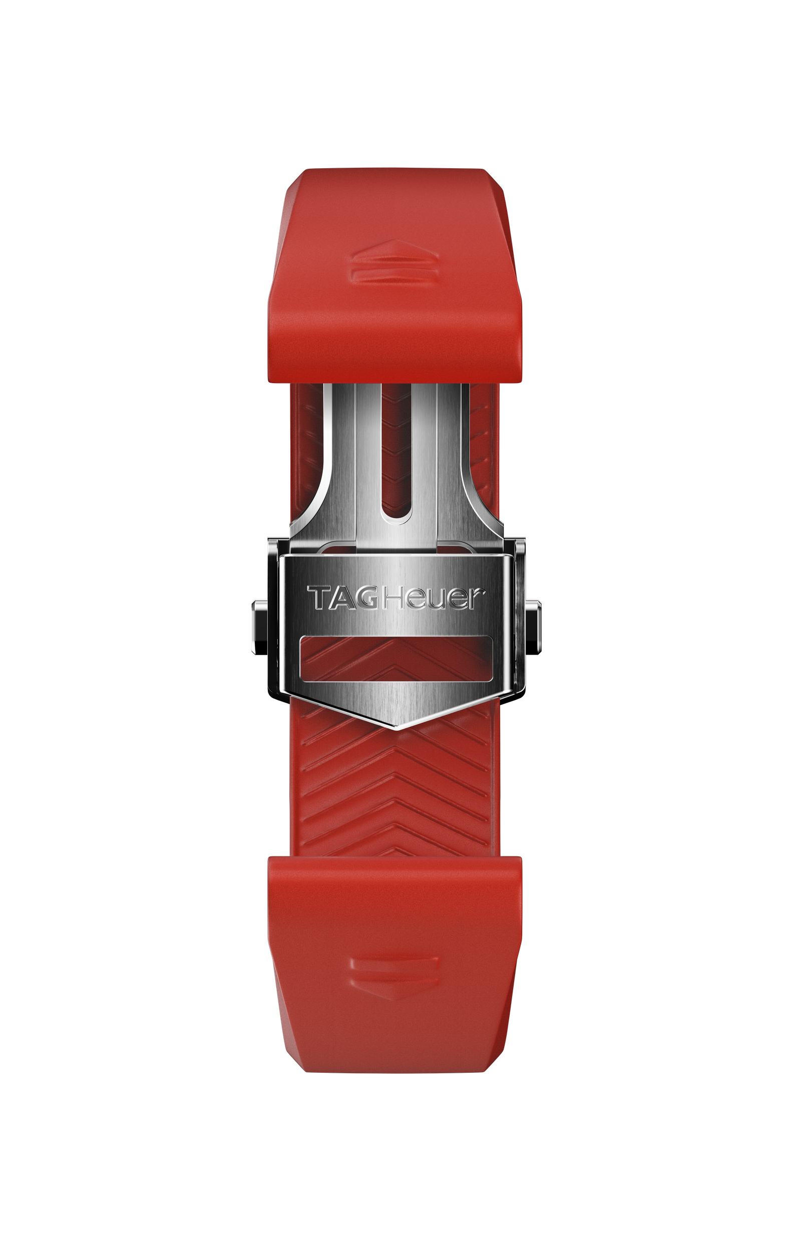 Red Rubber Strap Calibre E4 42 mm