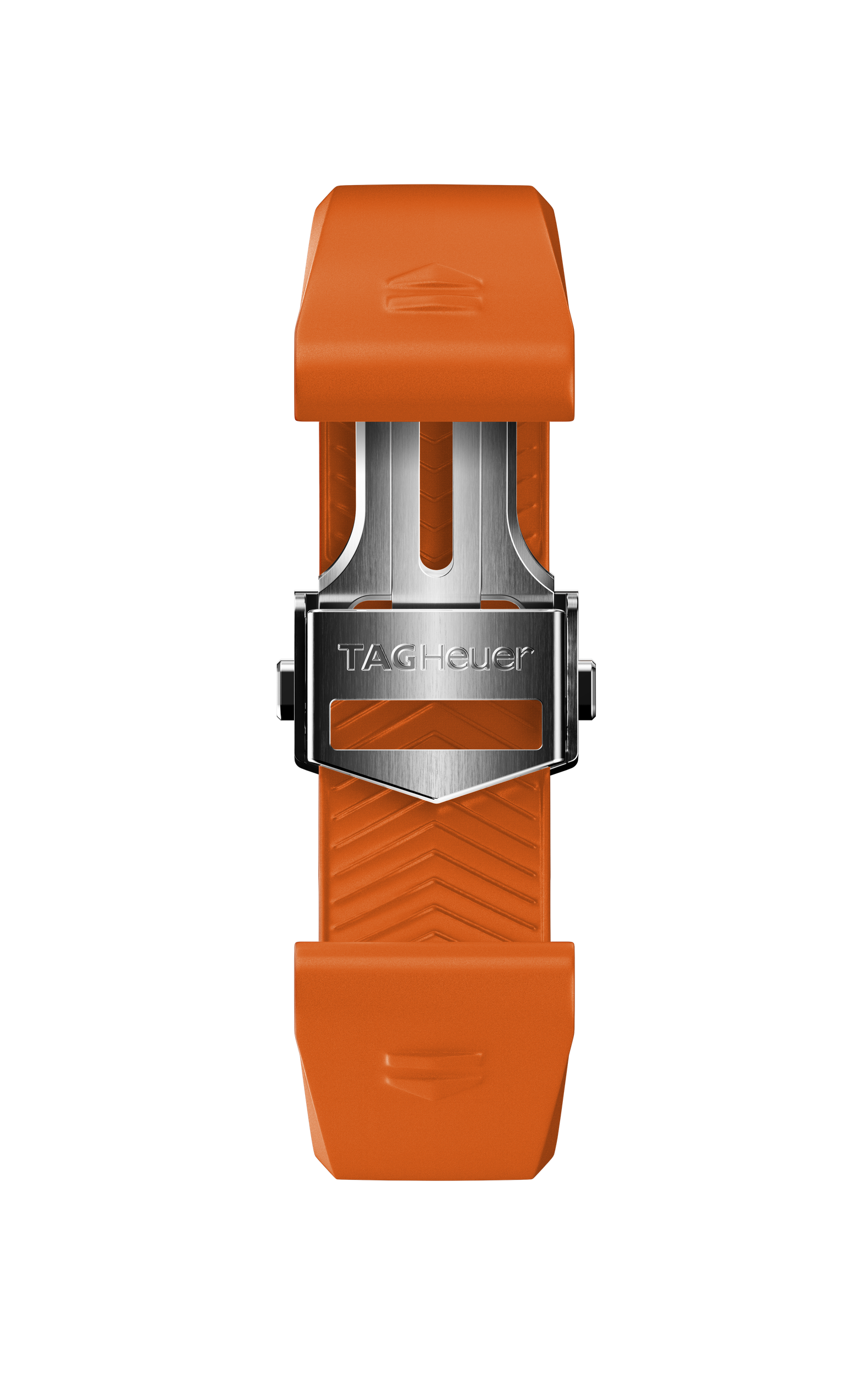 Orange Rubber Strap Calibre E4 42 mm