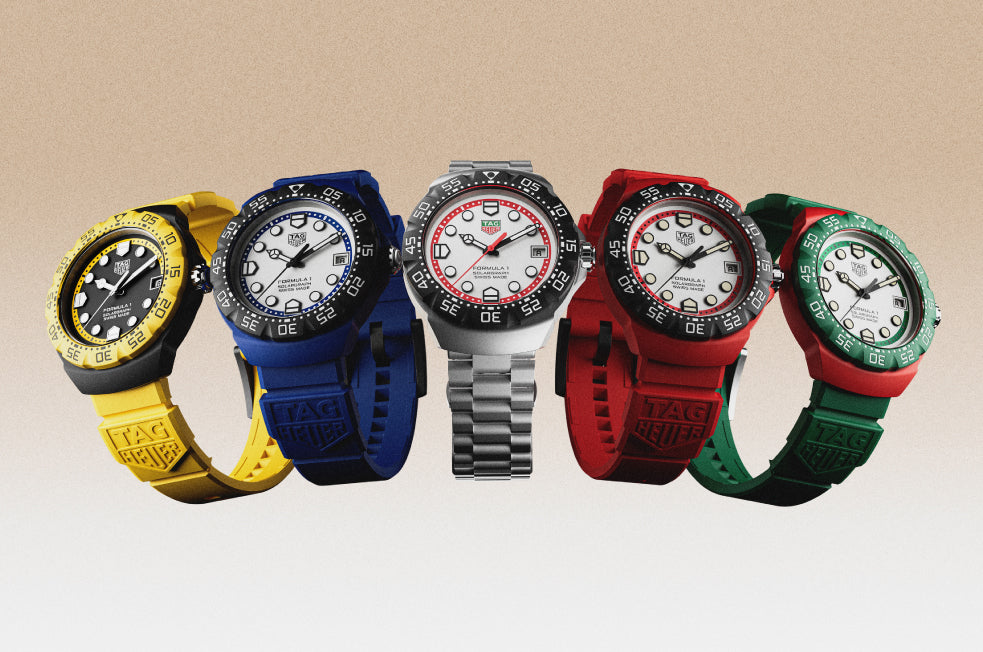 The TAG Heuer Formula 1 returns with a bold array of nine new timepieces, built for speed, style, and a legacy that never slows down.