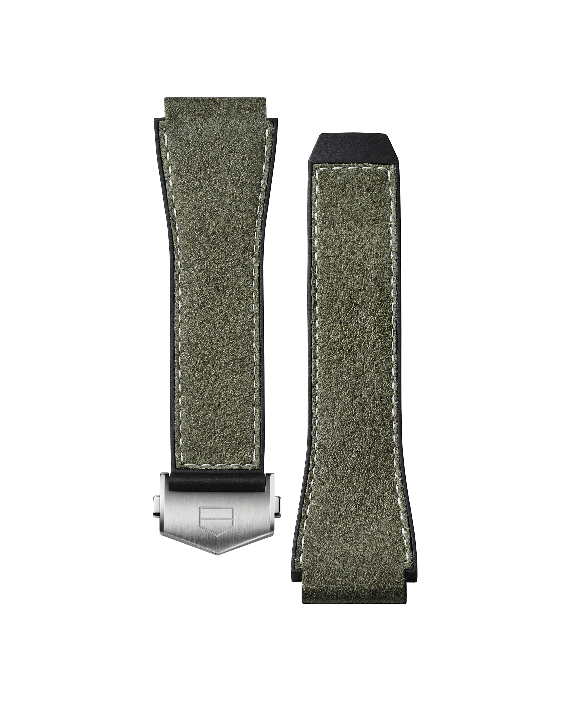 Green Rubber And Leather Band Calibre E3