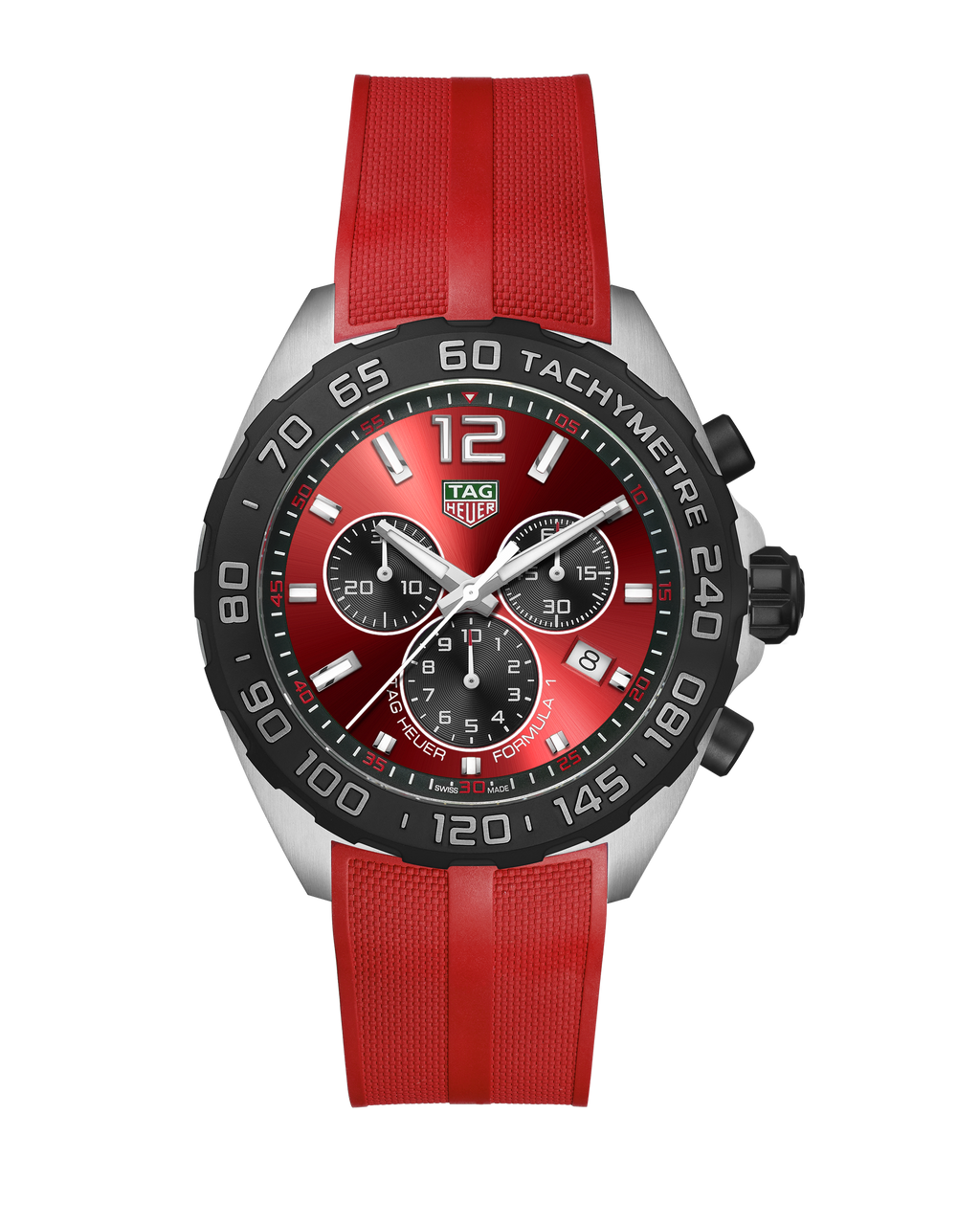 T & C　TAG Heuer Formula 1 クオーツ時計 レッド TAG Heuer Formula 1 Quartz Chronograph - Diameter 43 mm - CAZ101AN