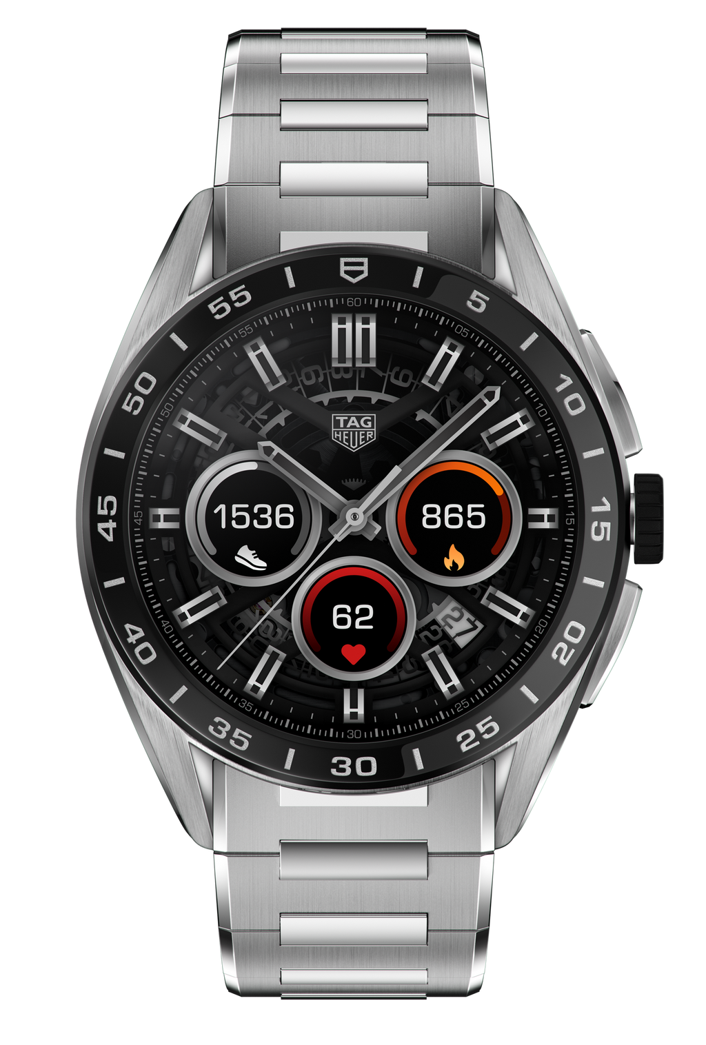 TAG Heuer Connected Calibre E4 45 mm Steel Case - Steel Bracelet